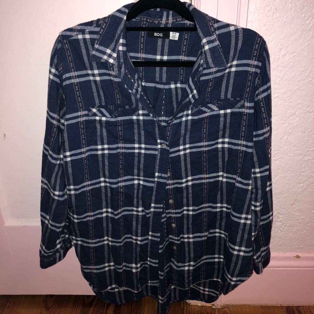 Blue and White Flannel